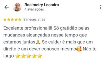 Depoimento de participante do Protocolo 35
